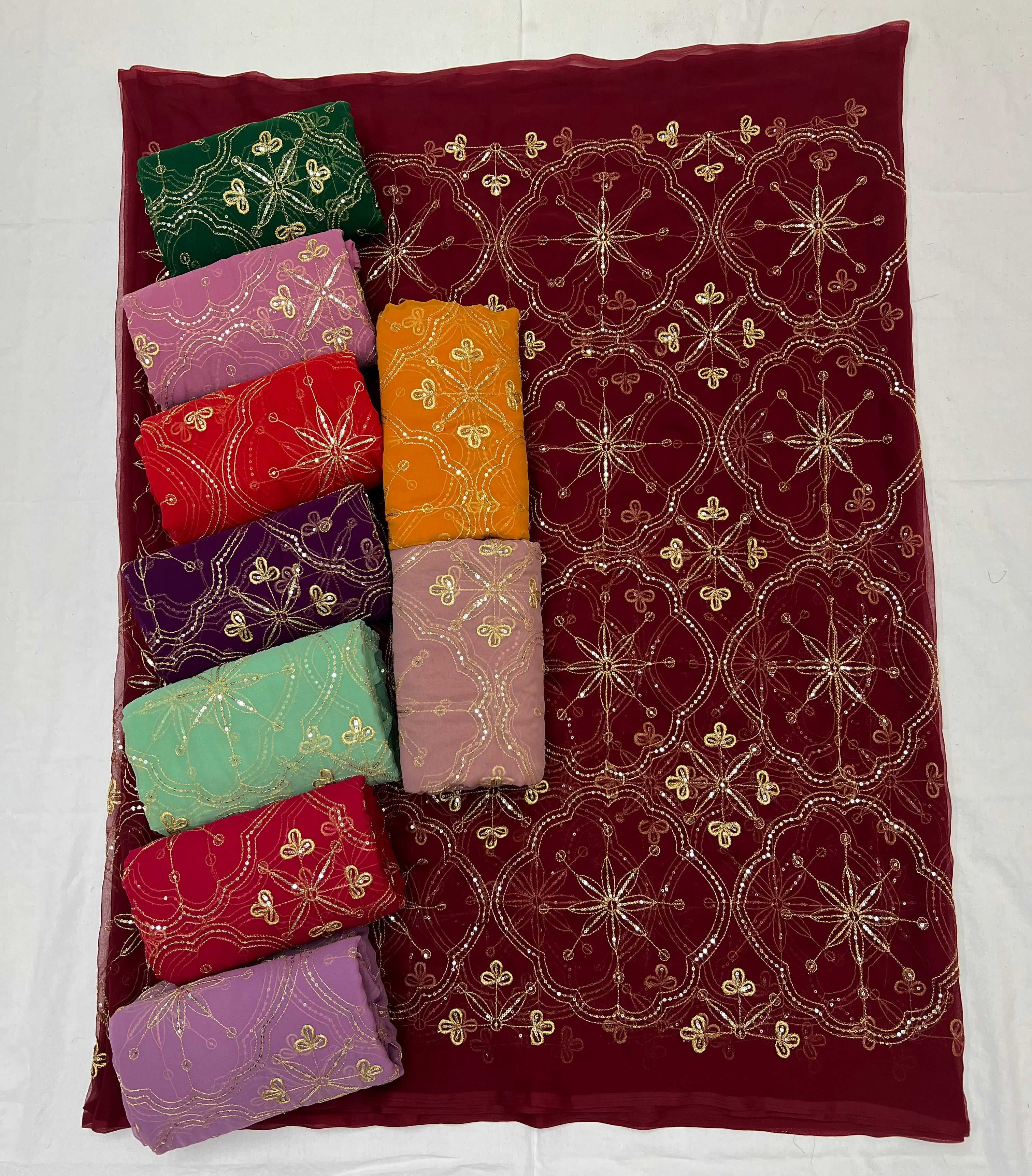 Gharchola work saree D.no:-one (pack of 10)